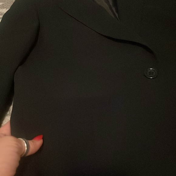 Petite Jones Studio Separates black one button collared blazer Size 16P - Picture 8 of 10